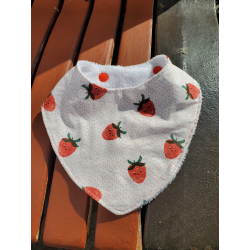 Bavoir bandanas fraise